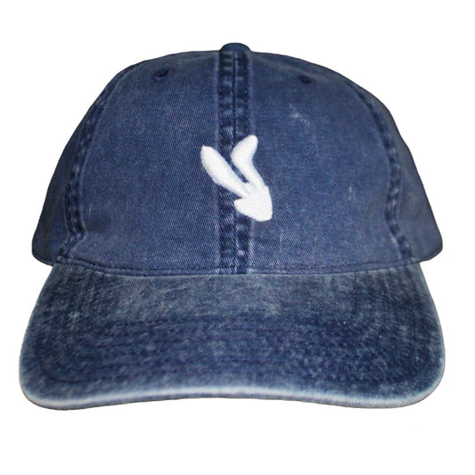 Rebel Rabbit Dad Hat - Navy Snow